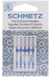 Schmetz Knit & Stretch Needles 5pk - Assorted